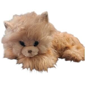 Vintage Dakin Realistic Large‎ Fluffy Long Hair Cat Plush Stuffed Animal 1984